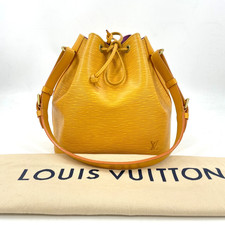 Borsa a tracolla originale Louis Vuitton Epi Yellow Petit Noe M44009 con...
