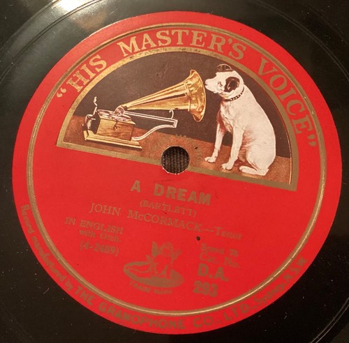 John mccormack rpm - 78, hmv