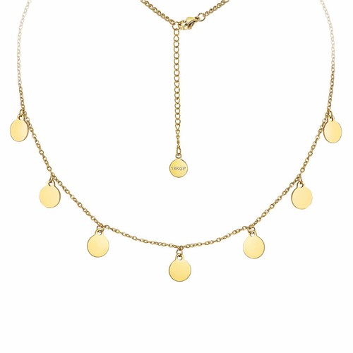 Piastrine collana 8mm acciaio - piastrine,