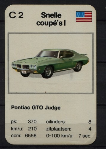 Pontiac gto judge carta - pontiac,