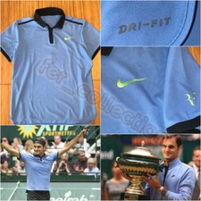 Nike Tennis polo shirt RF Roger Federer Atp Halle 2017 WIN collezione original