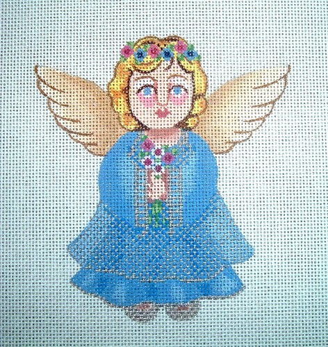 Angelo blu ornamento - , natalizio