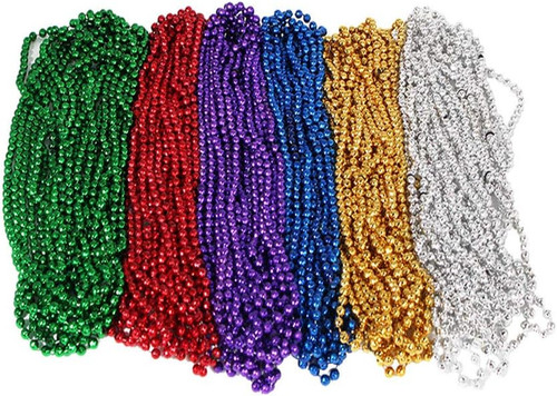 Collana perline multicolore - collana,