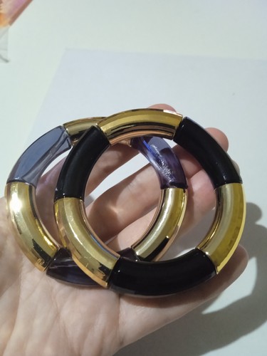 Bracciale colore oro nero - , e