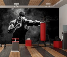 Carta parati boxing - carta, 3d