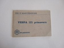 VESPA 125 Primavera Manuale Uso Manutenzione Piaggio Originale Usato_no et3 T5