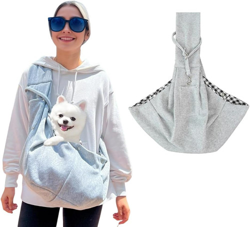 Grigio marsupio per cani - marsupio,