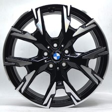 4 cerchi lega bmw serie 1 serie 2 x1 x2 r18 nero diamantato lt005819