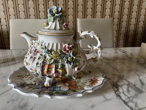 Teiera ceramica bassano - v,