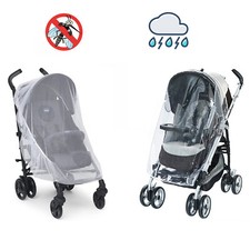 COPRI PASSEGGINO proteggi bimbo PARAPIOGGIA + ZANZARIERA 140x150