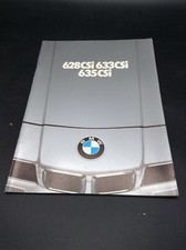 DEPLIANT AUTO VINTAGE BMW628 CSI 633CSI 635CSI 1980 ITALIANO DATI TEC. 46 PAG