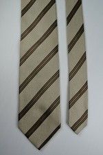 Cravatta HUGO BOSS Tie beige 100% silk, soie, smoking, ceremonia Made in Italy 