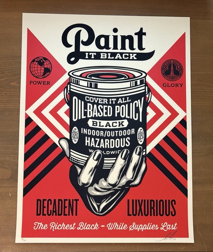 Serigrafia shepard fairey obey - serigrafia,
