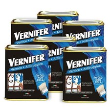 Vernice Antiruggine Gel Interno Esterno Vernifer - 6 Barattoli da 750ml (4,5L)
