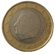 1 EURO BELGIO 1999 PRIMA SERIE- Re Alberto II