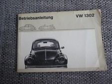 VW Maggiolino 1302 Manuale Uso e Manutenzione 1971 Tedesco German