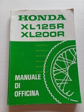 HONDA XL 125 R - XL 200 R 1984-85 manuale officina ITALIANO originale
