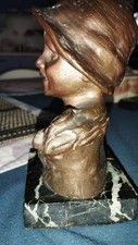 Statuette In bronzo (una di GEMITO) con base in marmo 