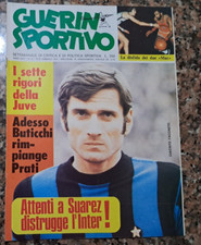 Guerin Sportivo rivista n.8-1975-Prati-Buticchi-Juve-Suarez-Facchetti