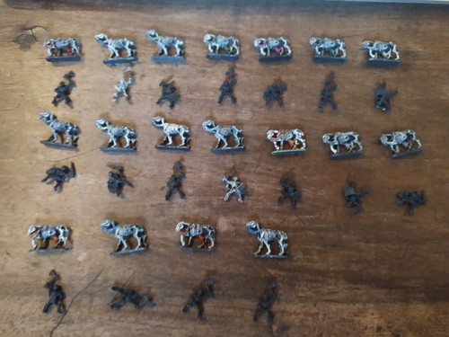 Skeleton riders army miniature - riders,
