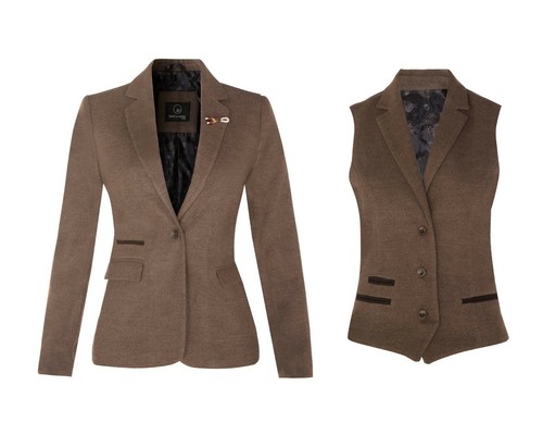 Donna tweed herringbone blazer - donna,
