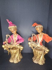 Coppia di Elfi/Pixies in legno