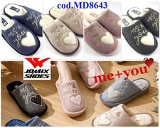 PANTOFOLE DONNA RAGAZZA Ciabatte Babbucce Invernale Pelliccia me+you cuor MD8643