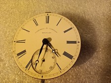 Irish fusee pocket watch movement c1879 signed Belfast Campbell Co