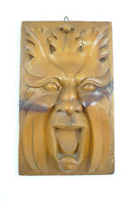 ALTO RILIEVO SCULTURA LEGNO MASCHERONE MASCHERA GREEN MAN GROTTESCHE 