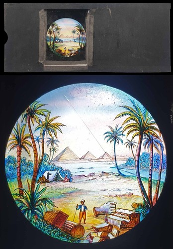 Plaque lanterne magique 1870