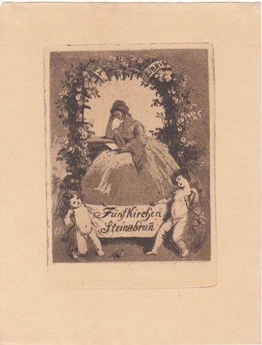 Exlibris bookplate incisione - exlibris,