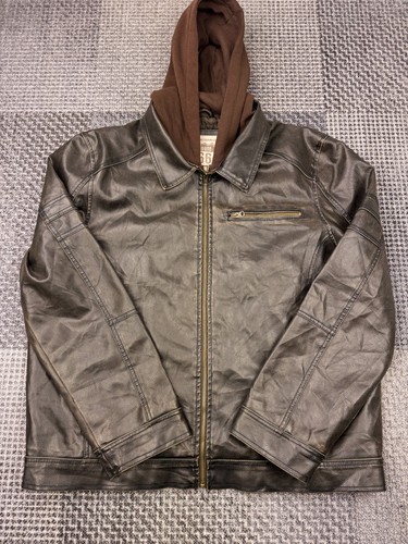 Giacca ecopelle marrone - , route
