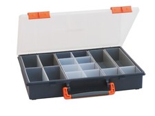 Valigetta portaminuterie CLASS 32 con 16 vaschette estraibili - Blu