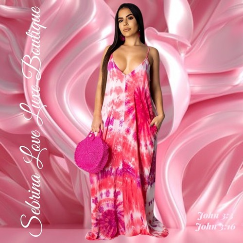 Maxi abito boho featival rosa - boho,