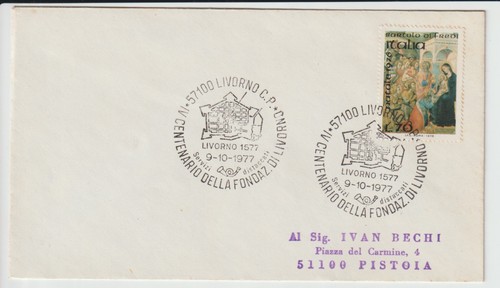 Livorno 1977 busta con - 1977,
