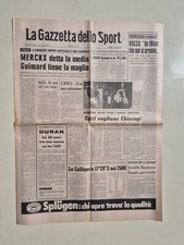 GAZZETTA DELLO SPORT 7 LUGLIO 1972 MILAN VINCE COPPA ITALIA LA FESTA NEREO ROCCO