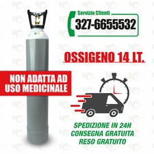 Bombola Ossigeno 14 Litri, nuova, completa di carica.
