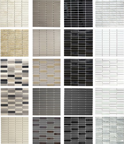 Piastrelle ceramica mosaico - in,