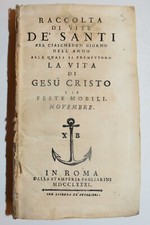 VITE DEI SANTI - ediz. 1781 -