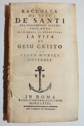 Vite dei santi ediz 1781 - dei,