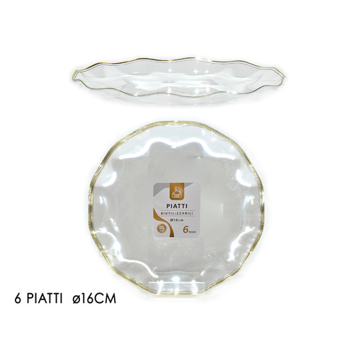 Piatti trasparenti con - piatti,