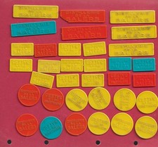 34 jetons publicitaires