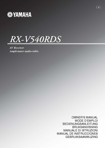Yamaha v540rds ricevitore - rx-v540rds,