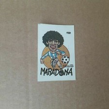 FIGURINA CALCIATORI MEXICO 86 LAMPO CARICATURA MARADONA DA RECUPERO (REMOVED)