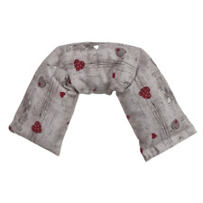 Fascia cervicale scaldacollo con noccioli di ciliegia 58x12 - Cuori su Legno