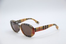 NUOVI OCCHIALI DA SOLE BURBERRY JUNIOR JB 4339 3778/73 PLAID MARRONE AUTENTICI 48-17
