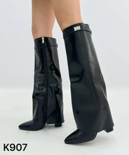 Stivale Al Ginocchio Con Tacco