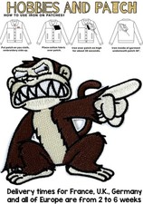 patch scimmia cattiva Chris Family Guy toppa termoadesiva i Griffin iron on fear