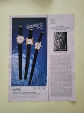 EBERHARD + GIVENCHY CLIPPING RITAGLIO PUBBLICITA' ANNI 60 ADVERTISING #G19