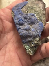 Minerale di rame azzurrite e